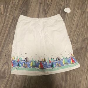 Designed exclusively sailboats Skort Size M